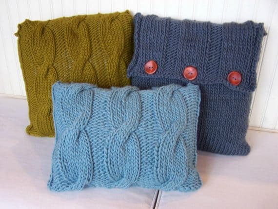 Chunky Cabled Pillows Pattern