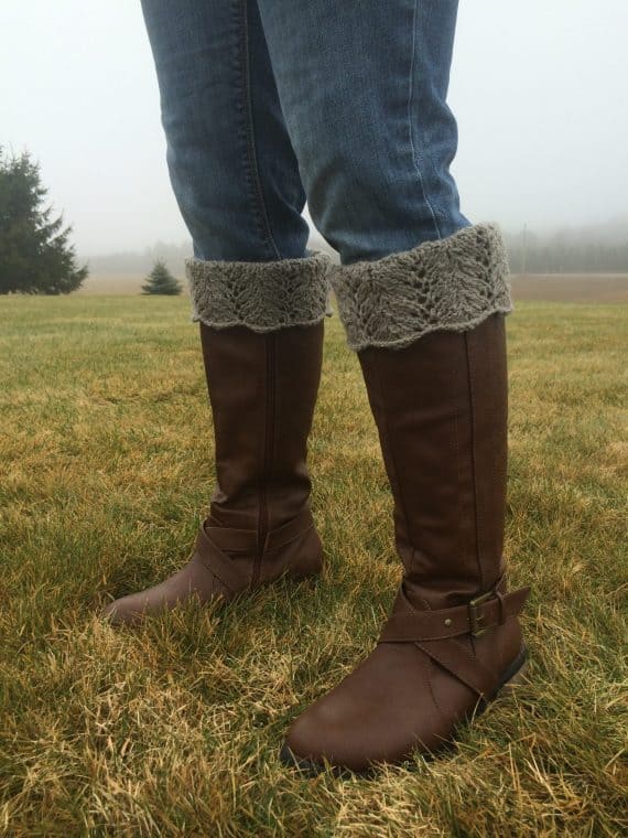 Leaf Lace Boot Toppers Pattern