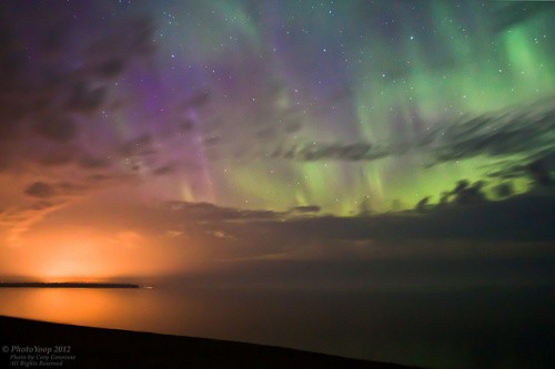 lake michigan northern lights