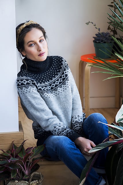 Flower Yoke Sweater Kit