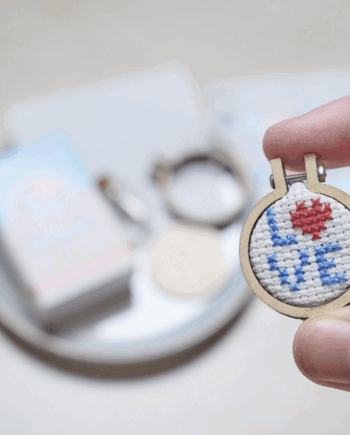 Love Letters Mini Hoop Cross Stitch