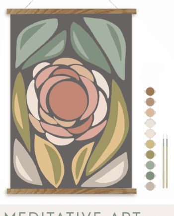 Blossom Meditative Art Paint by Number Kit