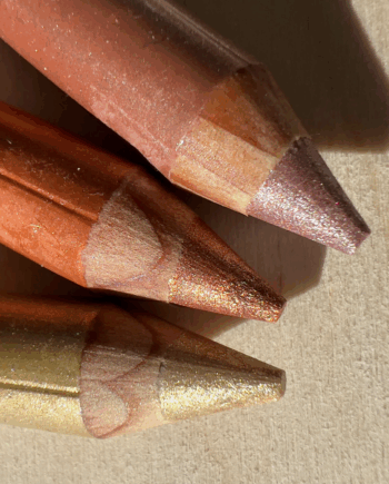 6.6 Set of 3 Glitter Makeup Pencils - Sunshine