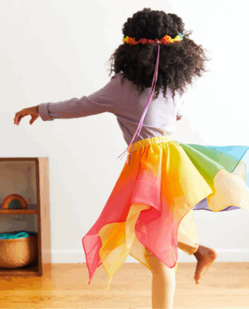 Silk Rainbow Fairy Skirt