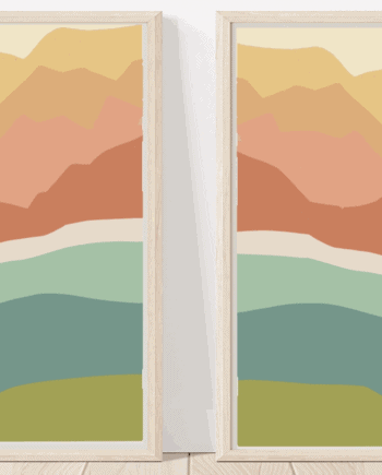 Abstract Zen Peaks Paint by Number Kit + Easel