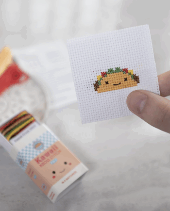 Kawaii Taco Mini Cross Stitch Kit