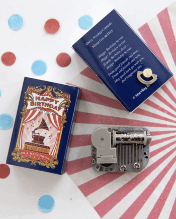 Happy Birthday Music Box in a Matchbox