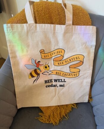 Bee Well Logo Tote