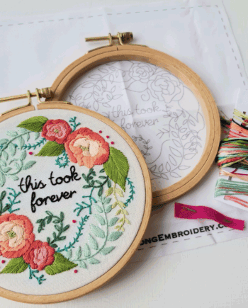 Delicate Roses Beginner Embroidery Kit