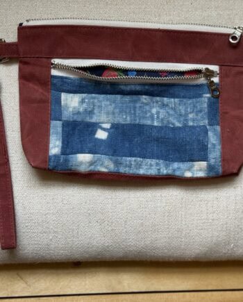 Indigo Waxes Canvas Fern & Flax Notions Pouch
