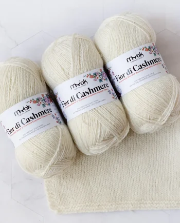 Ivory Plume mYak Fior di Cashmere