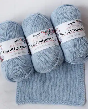 Faded Denim mYak Fior di Cashmere